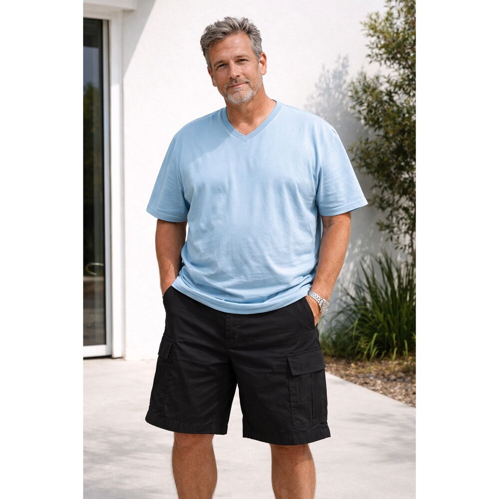 Levi Strauss & Co. Two Horse Brand Cargo Shorts Men's 46 x 9" Ripstop Black NWOT